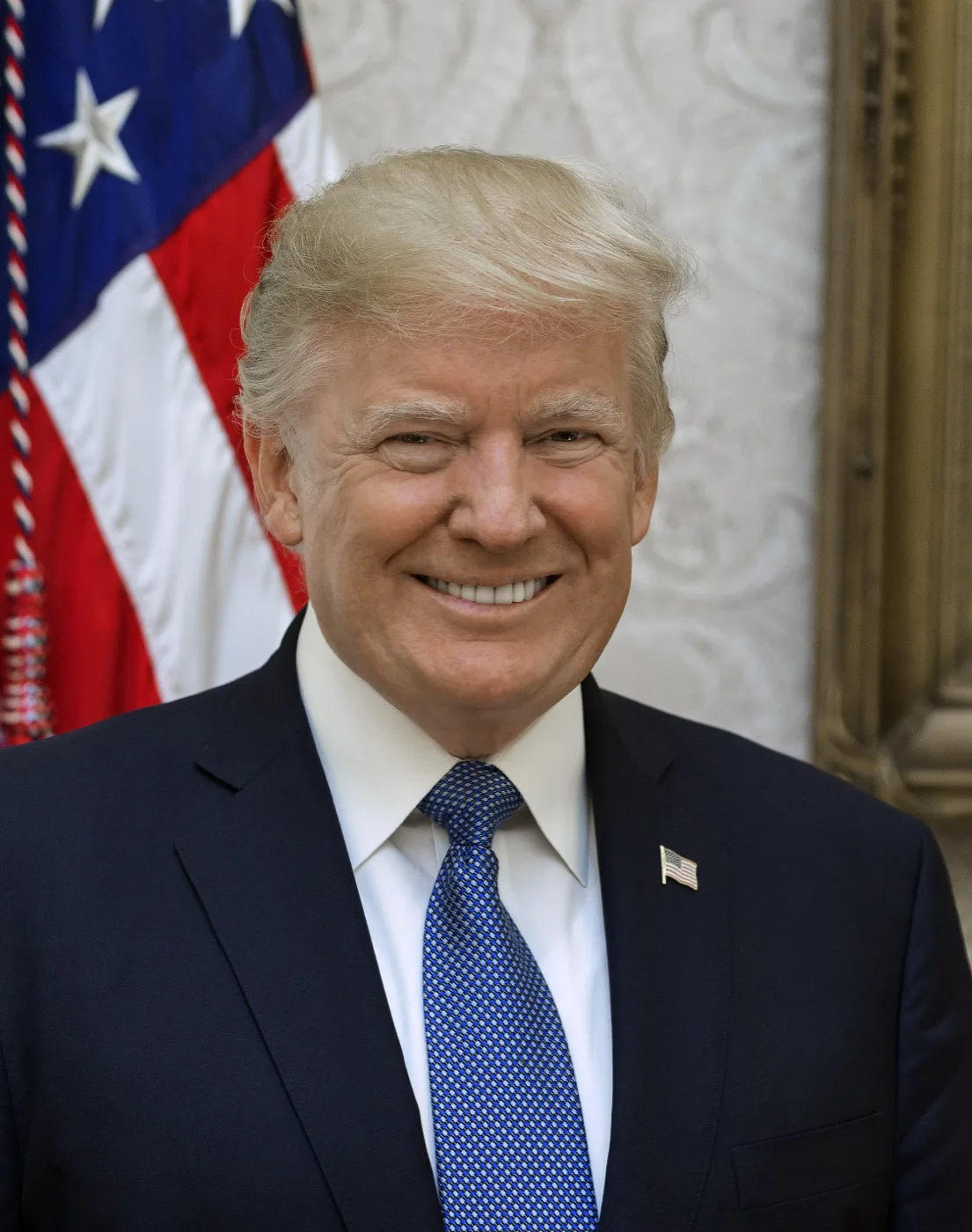 Official White House portrait of Donald J. Trump.