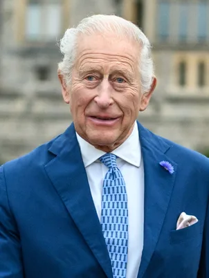King Charles III portrait.