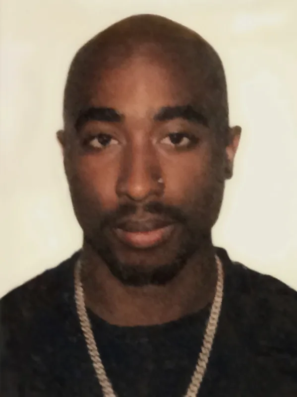 Tupac Shakur portrait.